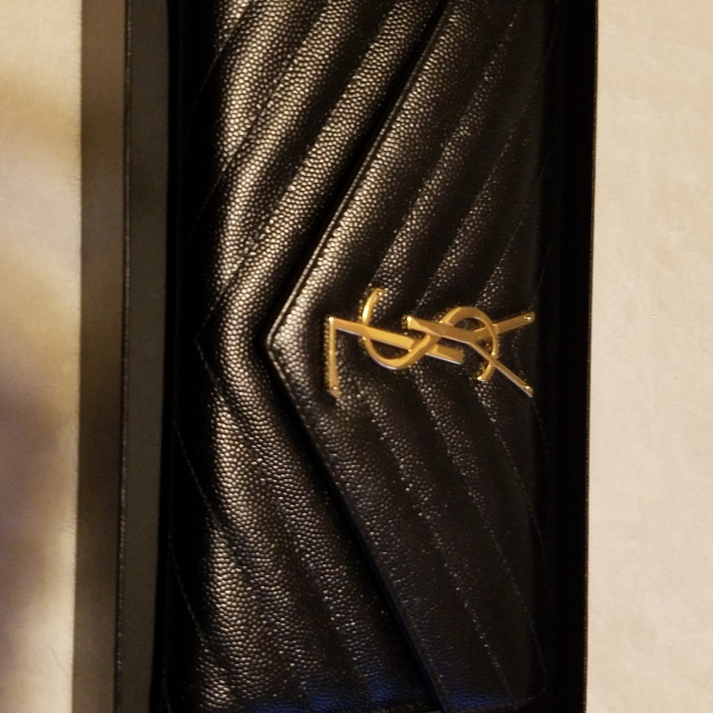 YSL Monogram Large Flat Wallet